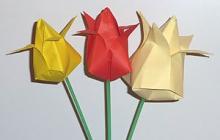 Бумажные тюльпаны: искусственная красота своими руками